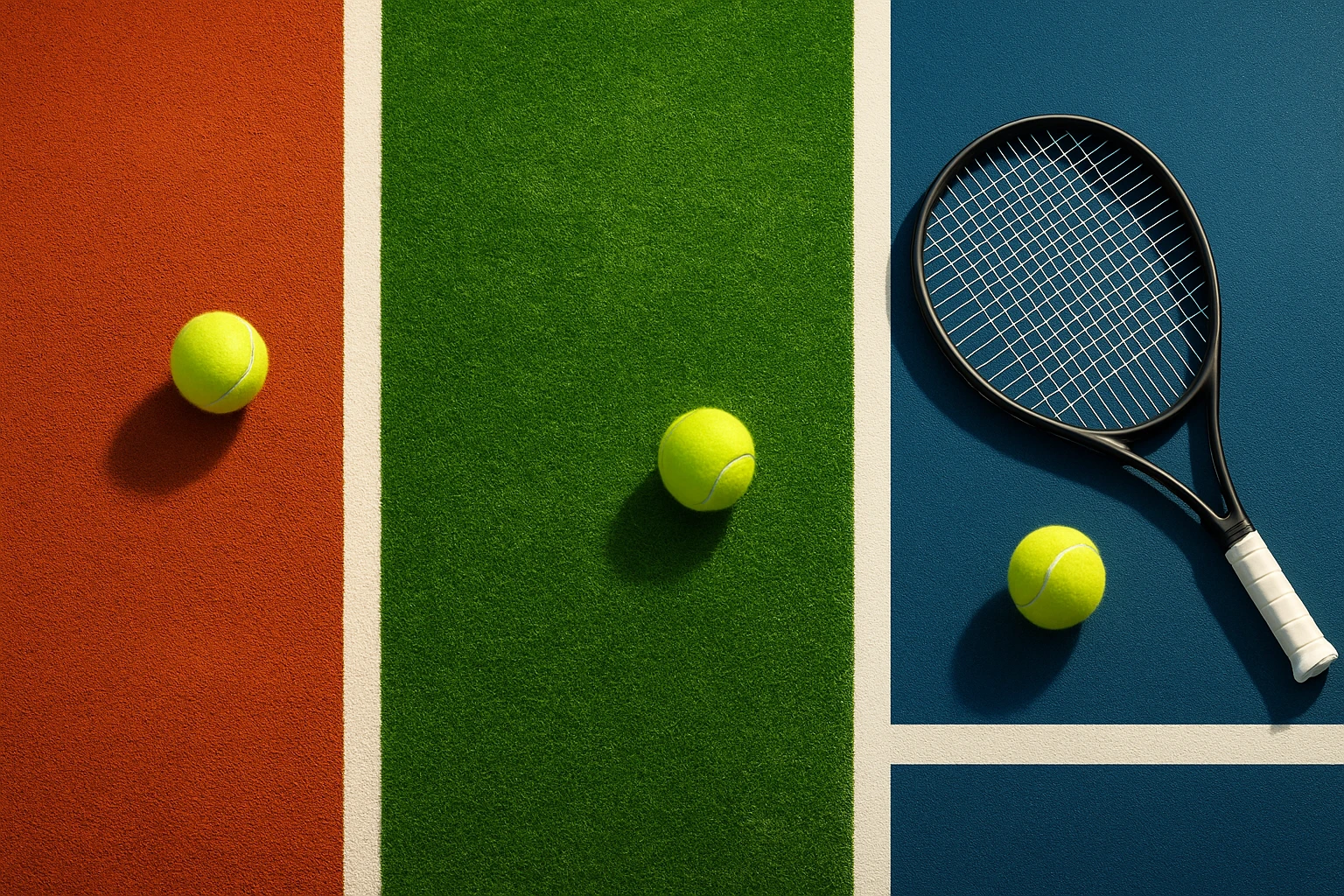 Campo da tennis in terra battuta rossa stile Roland Garros con pallina e polvere